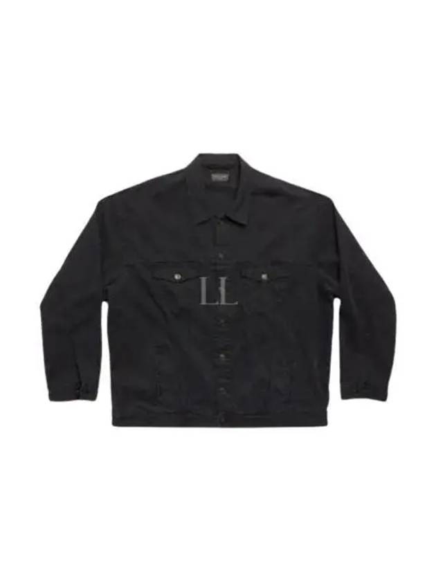 Back Taped Denim Jacket Black - BALENCIAGA - BALAAN 2