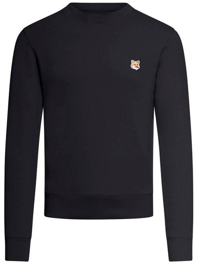 Fox Head Patch Regular Sweatshirt Black - MAISON KITSUNE - BALAAN 2