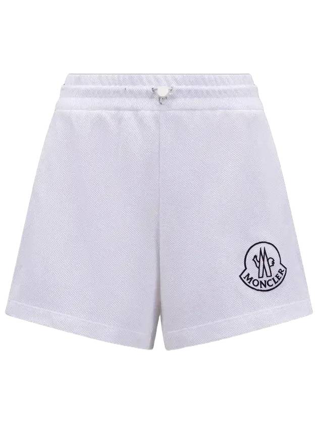 Women's Logo Print Track Shorts White - MONCLER - BALAAN 2