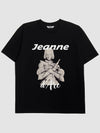 UNISEX Joan of Arc graphic short sleeve t shirt BLACK - KLOR - BALAAN 2