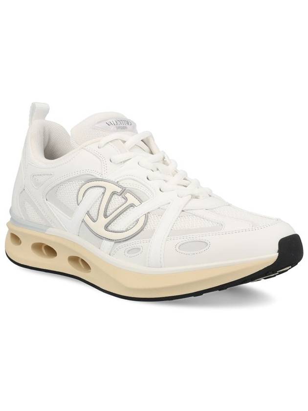 V Logo Low Top Sneakers White - VALENTINO - BALAAN 3