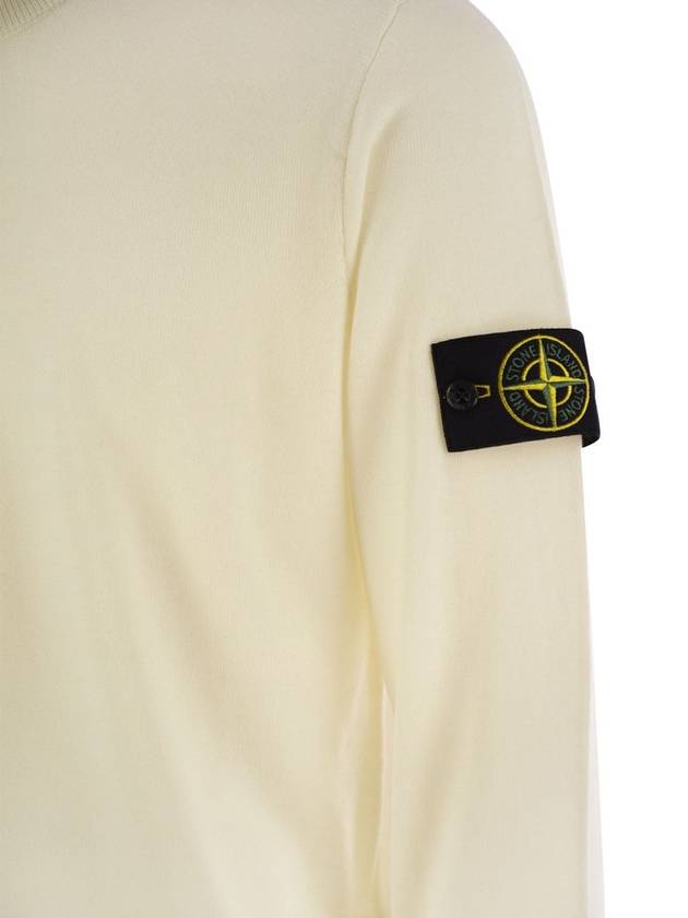 Crew-neck sweater in virgin wool - STONE ISLAND - BALAAN 4