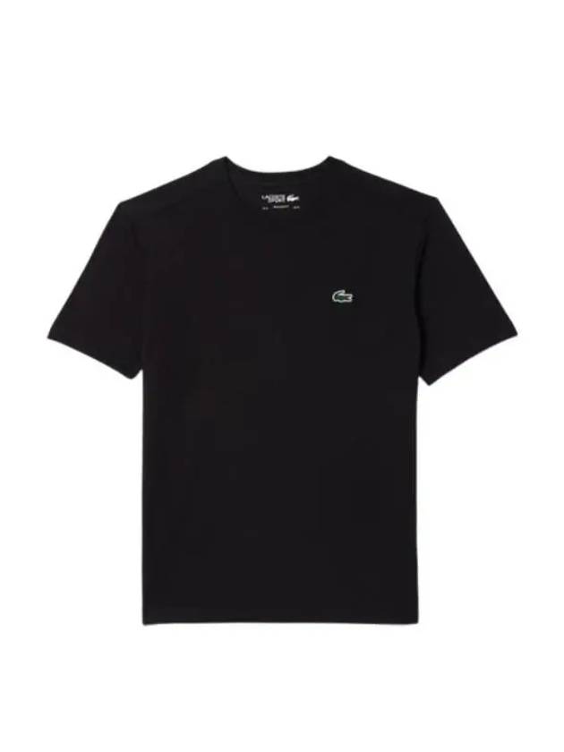 Men's Small Logo Sports Breathable Short Sleeve T-Shirt Black - LACOSTE - BALAAN 2