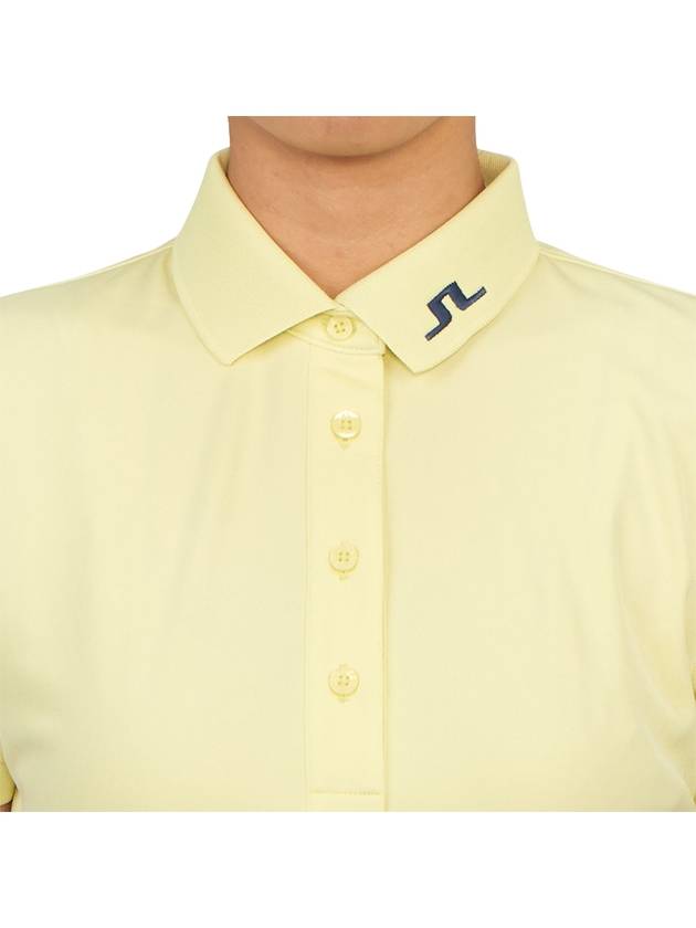 Women's Golf Tour Tech Polo Shirt Wax Yellow - J.LINDEBERG - BALAAN 6