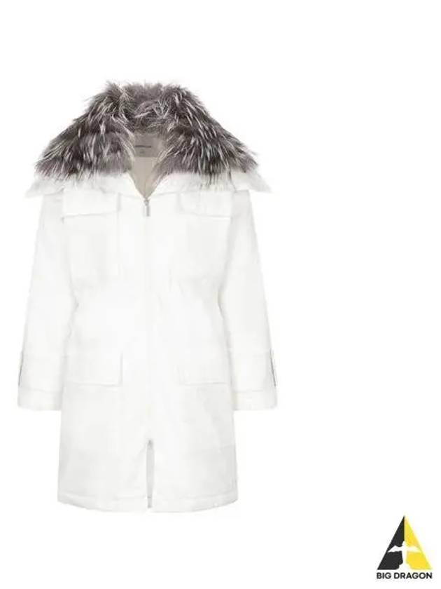 Fabiana Filippi fur parka white CTD222W244 - FABIANA FILIPPI - BALAAN 1