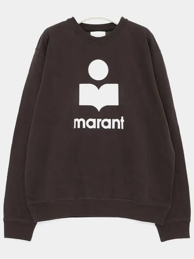 Mikoy Logo Print Sweatshirt Black - ISABEL MARANT - BALAAN 4