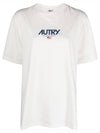 Iconic Logo Crew Neck Short Sleeve T-Shirt White - AUTRY - BALAAN 2