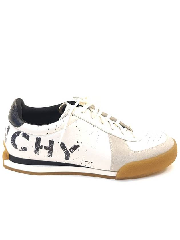 Men's Logo Leather Sneakers White SA0168 - GIVENCHY - BALAAN 2