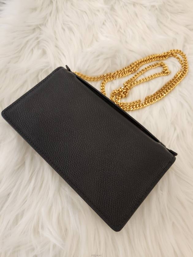 Daol Merchant Store V Logo Chain Wallet Cross Bag Black Condition A - VALENTINO - BALAAN 8