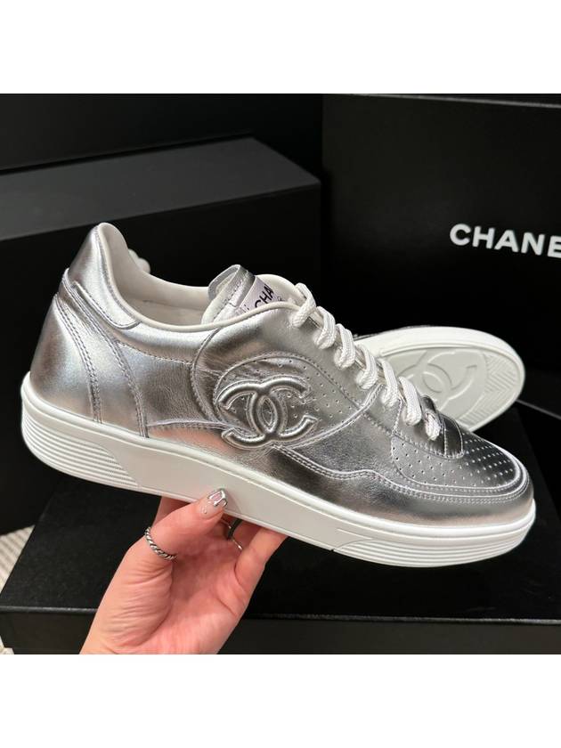 Men's Sneakers Silver Force CC Logo - CHANEL - BALAAN 1