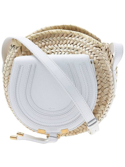 Marcie Raffia Leather Cross Bag White - CHLOE - BALAAN 2