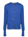 Bea Logo Cardigan Blue - VIVIENNE WESTWOOD - BALAAN 2