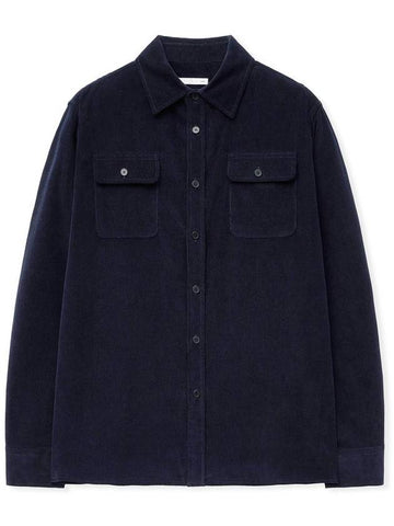 Wardrobe corduroy work shirt DEEP NAVY - WEST GRAND BOULEVARD - BALAAN 1