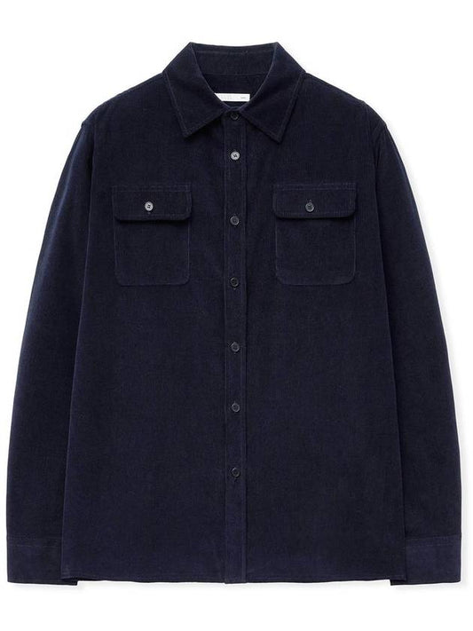 Wardrobe corduroy work shirt DEEP NAVY - WEST GRAND BOULEVARD - BALAAN 2