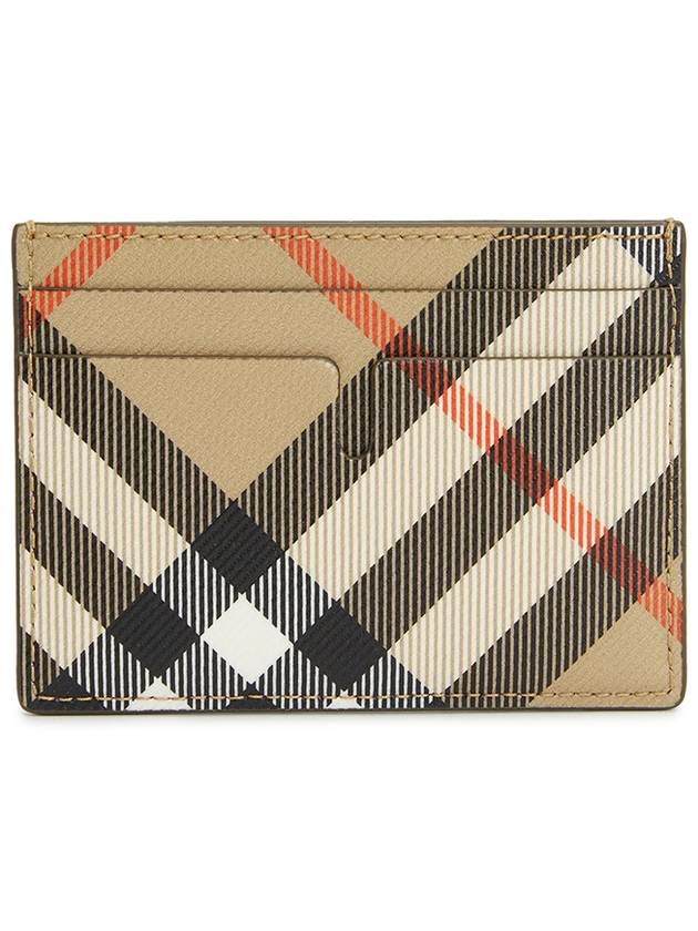 Check Card Case Wallet Beige - BURBERRY - BALAAN 3