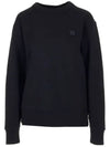 Fairview Face Patch Crew Neck Sweatshirt Black - ACNE STUDIOS - BALAAN 2