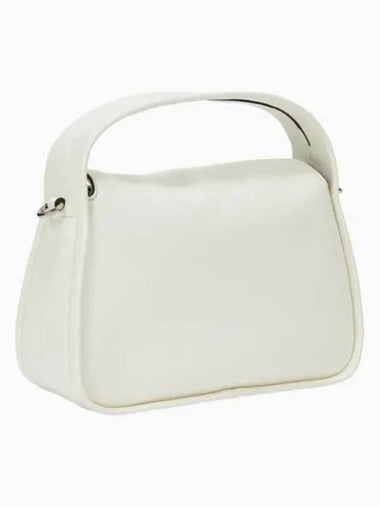 JEANS Women s Ivory CKJ Metal Monogram Mini Cross Bag DH3714 YBI - CALVIN KLEIN - BALAAN 1