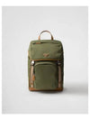 Re-Nylon Leather Backpack Military Caramel - PRADA - BALAAN 2