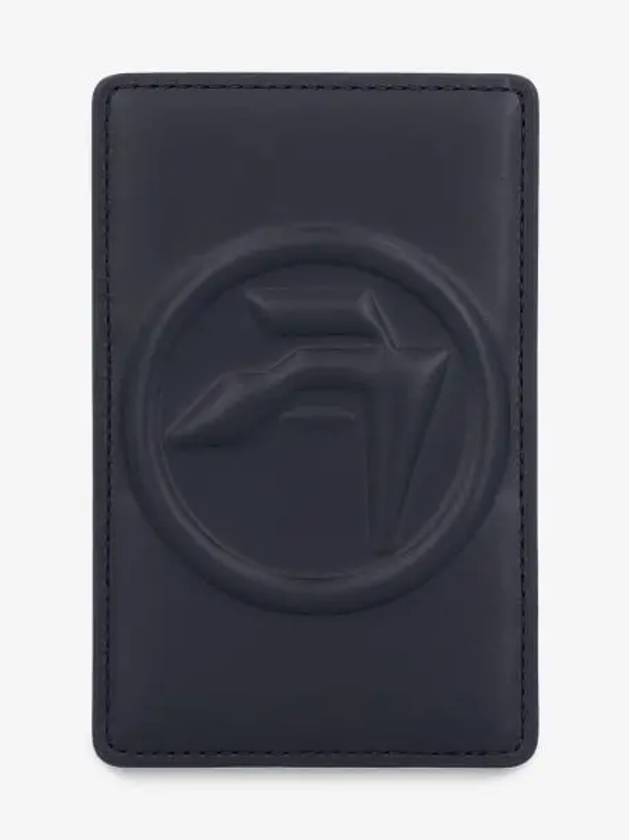 Logo Print Leather Card Wallet Black - AMBUSH - BALAAN 2