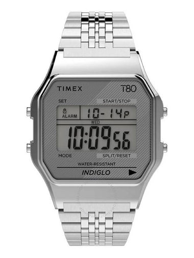 Timex 80 Alarm Quartz Digital Stainless Steel Bracelet Unisex Watch TW2R79300 - TIMEX - BALAAN 1