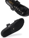 VALENTINO ROCKSTUD full leather sliders - RED VALENTINO - BALAAN 5