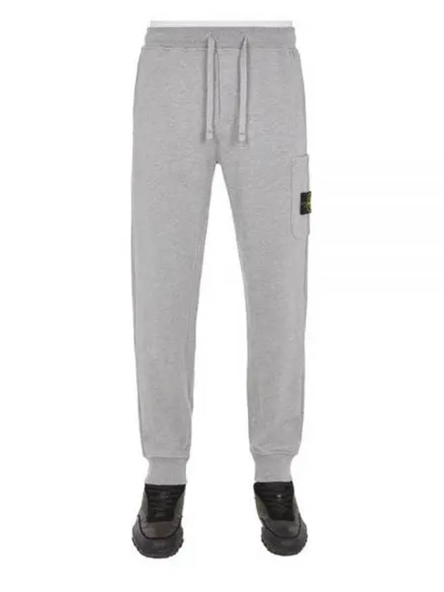 Cotton Fleece Cargo Track Pants Grey - STONE ISLAND - BALAAN 2