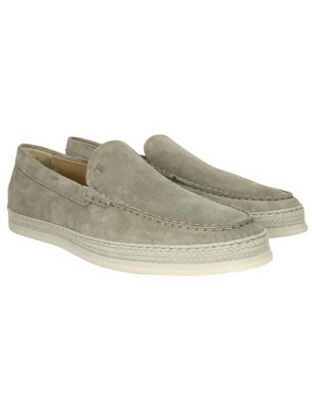 Men's Suede Slip-ons Loafers Beige - TOD'S - BALAAN 5