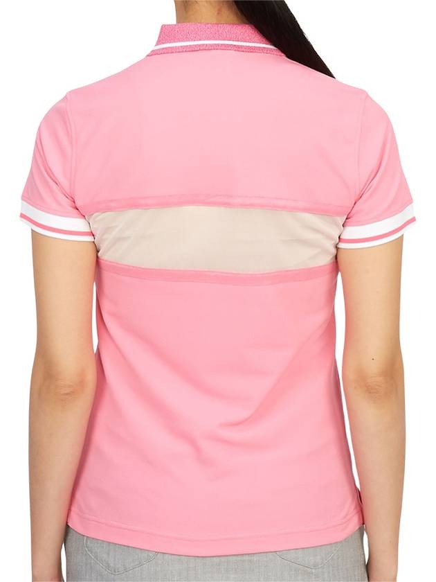 Golf wear women s collar short sleeve t shirt MLW 3B AP08 PINK - MARK & LONA - BALAAN 5