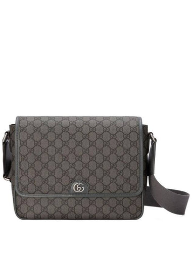 GG Supreme Canvas Messenger Bag Grey - GUCCI - BALAAN 1