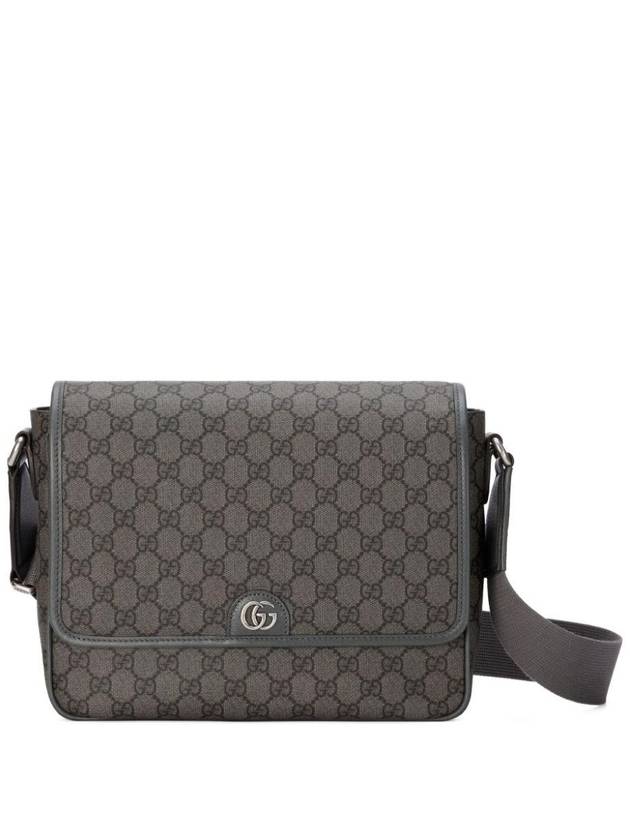 GG Supreme Canvas Messenger Bag Grey - GUCCI - BALAAN 1