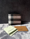 Check Leather International Bifold Wallet Dark Birch Brown - BURBERRY - BALAAN 10