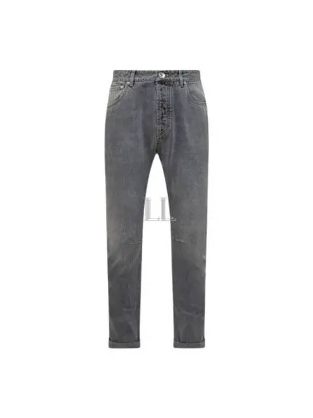 Straight Fit Five Pocket Jeans Grey - BRUNELLO CUCINELLI - BALAAN 2