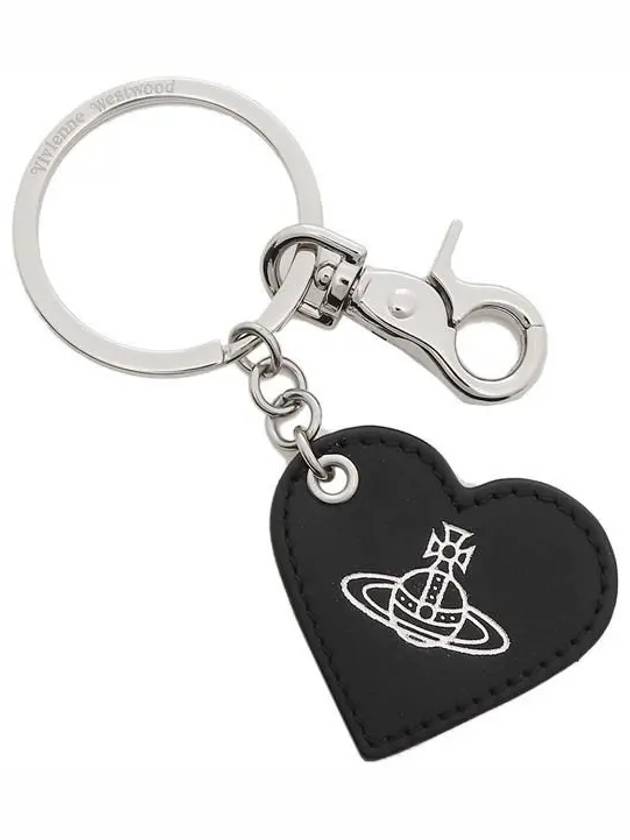 Smooth Injected ORB Heat Leather Key Holder Black - VIVIENNE WESTWOOD - BALAAN 1