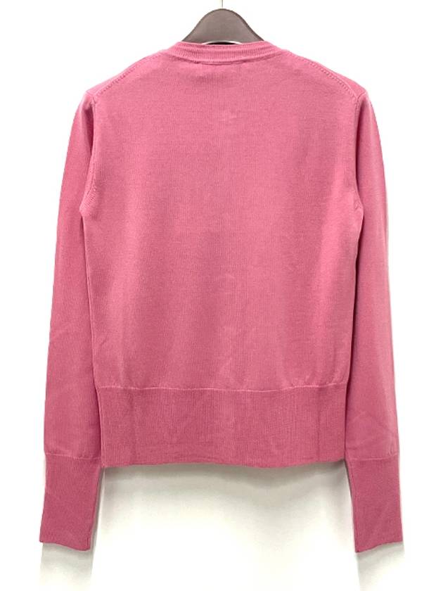 Bea Logo Wool Cardigan Pink - VIVIENNE WESTWOOD - BALAAN 4