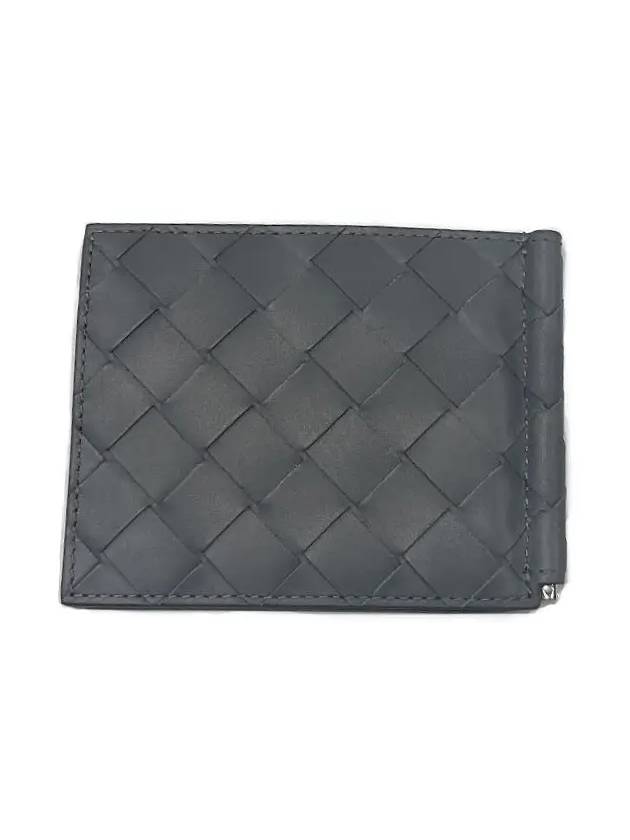 Intrecciato Bill Clip Card Wallet Thunder - BOTTEGA VENETA - BALAAN 3