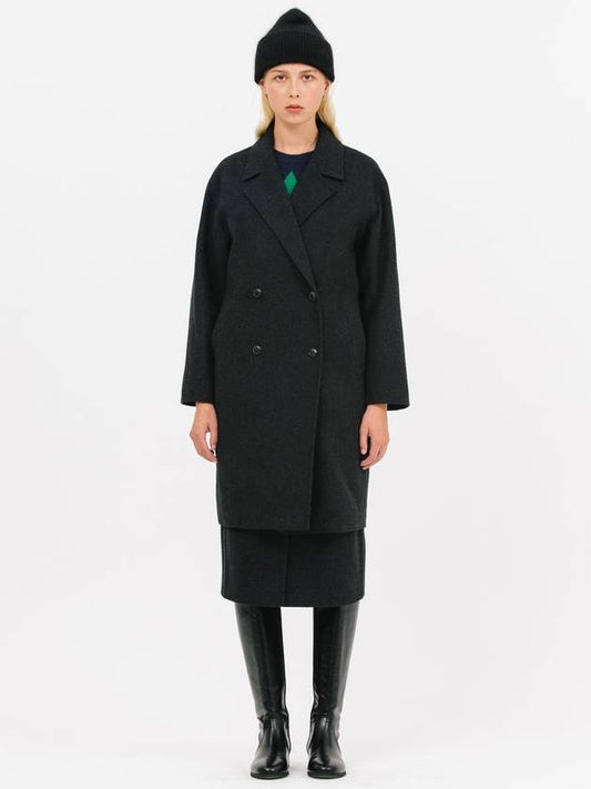 Wool Double Coat Black - JUN BY JUN K - BALAAN 1