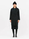 Wool Double Coat Black - JUN BY JUN K - BALAAN 2