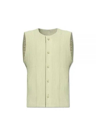 Tailored Pleated 1 Vest Green - ISSEY MIYAKE - BALAAN 2