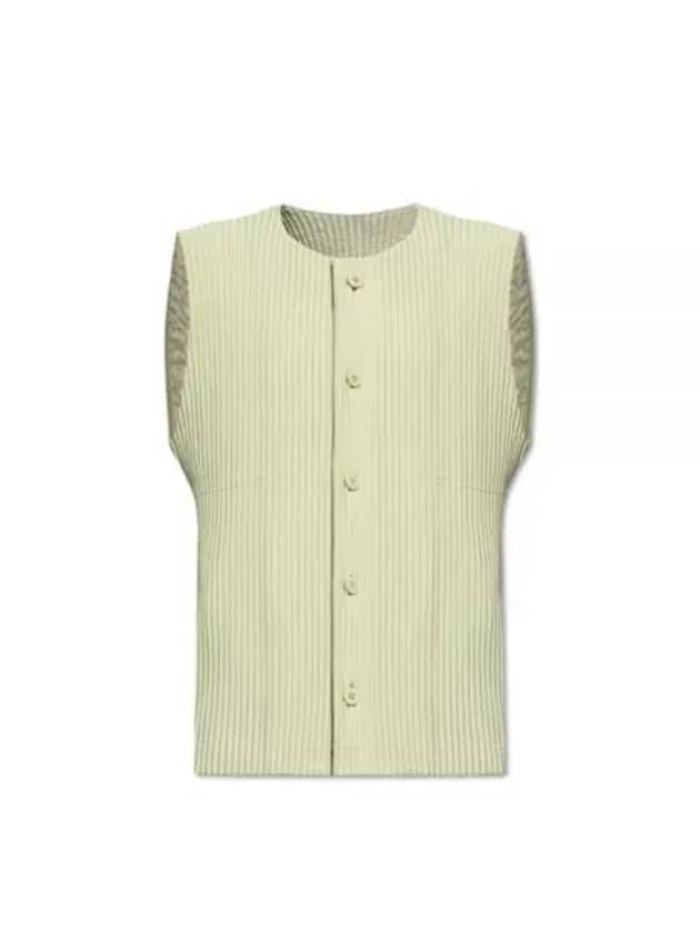 Tailored Pleated 1 Vest Green - ISSEY MIYAKE - BALAAN 2