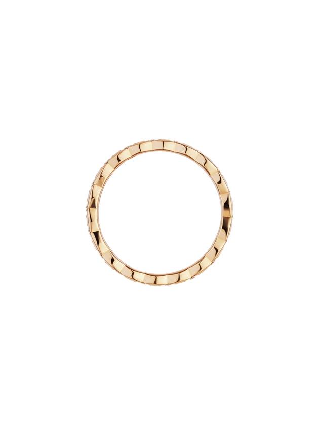 Coco Crush Ring18K Beige Gold and Diamonds J11786 - CHANEL - BALAAN 4