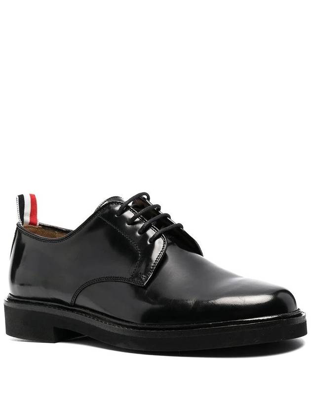 Calf Leather Micro Sole Uniform Shoe Black - THOM BROWNE - BALAAN 4