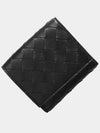 Intrecciato Mini Half Wallet Black - BOTTEGA VENETA - BALAAN 4