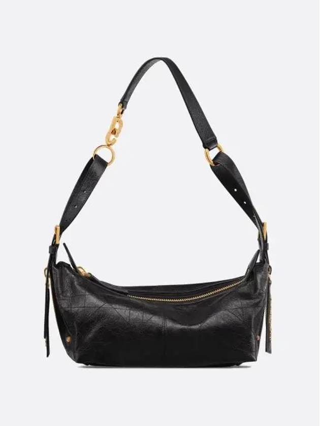 D-Journey Small Crinkle Calfskin Shoulder Bag Black - DIOR - BALAAN 2