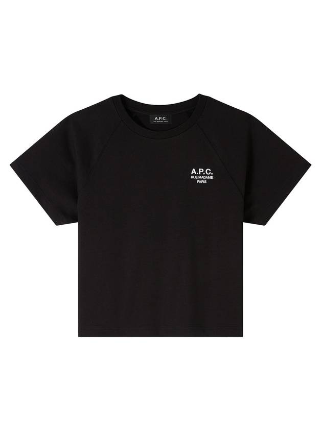 Michelle Cotton Short Sleeve T-Shirt Black - A.P.C. - BALAAN 1