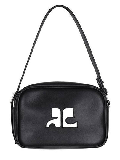 Leather Top Handle Cross Bag Black - COURREGES - BALAAN 2