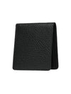 Stitched Leather Bifold Half Wallet Black - MAISON MARGIELA - BALAAN 2