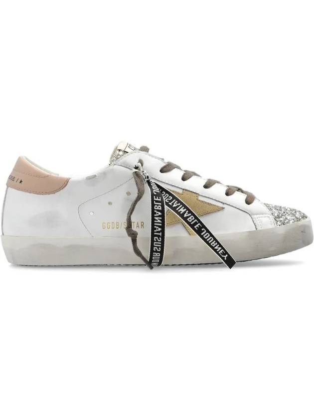 Platinum Glitter Toe Leather Low Top Sneakers White - GOLDEN GOOSE - BALAAN 3