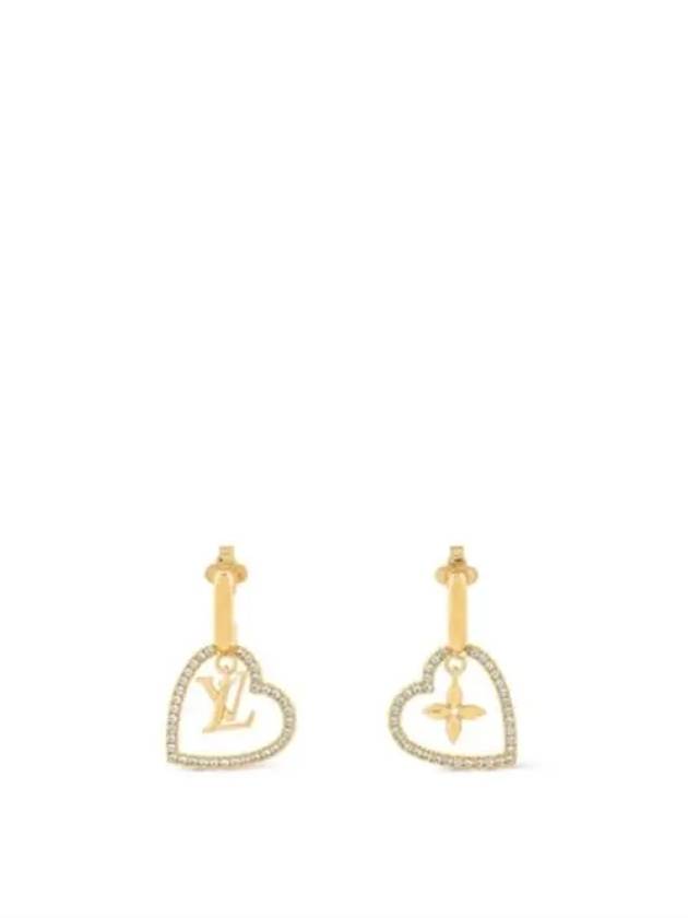 My LV Heart Earrings Gold - LOUIS VUITTON - BALAAN 2