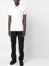 Logo Patch Three-Line Collar Short Sleeve Polo Shirt White - MONCLER - BALAAN 4