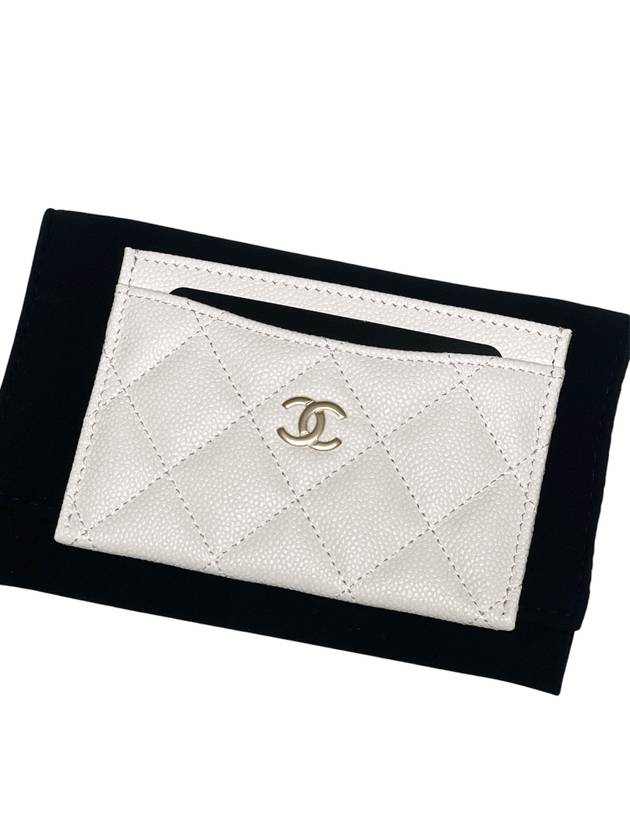 Gold CC Logo Caviar Card Wallet Black - CHANEL - BALAAN 2